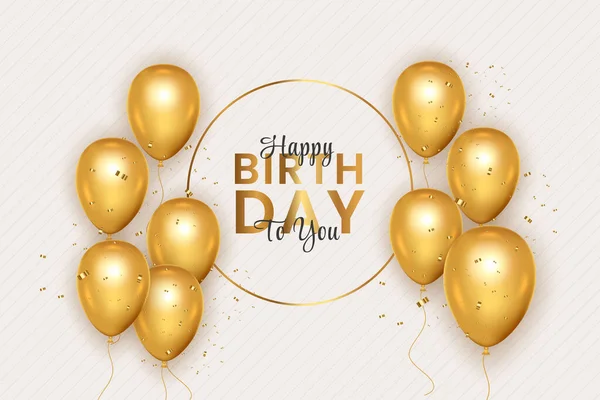Beyaz arka planda 3D gerçekçi altın hava balonlu, metin ve ışıltılı konfetiyle mutlu yıllar.
