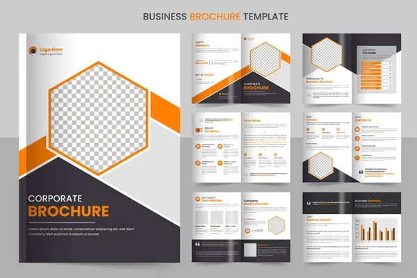 stock vector company profile brochure design, minimal multipage business brochure template design, annual report, corporate company profile, editable template layout