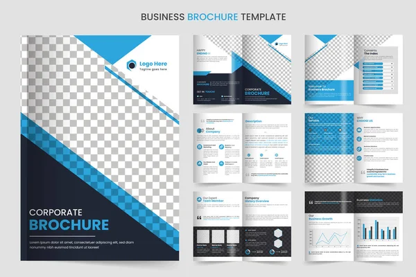 stock vector company profile brochure design, minimal multipage business brochure template design, annual report, corporate company profile, editable template layout