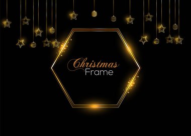 Noel arkaplan tasarımı, çam dalı Noel balosu ve Noel yıldızı