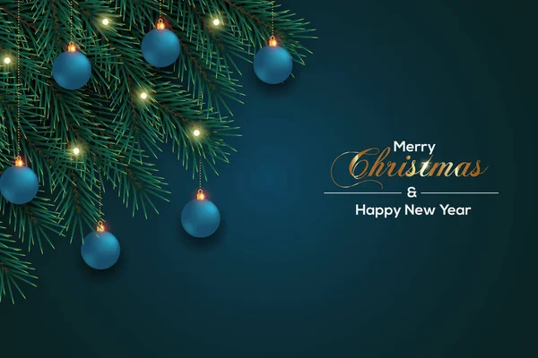Noel arkaplan tasarımı, çam dalı Noel balosu ve Noel yıldızı