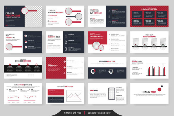 Presentation templates set for business and Business Proposal. Use for presentation background, brochure design, website slider, landing page, annual report
