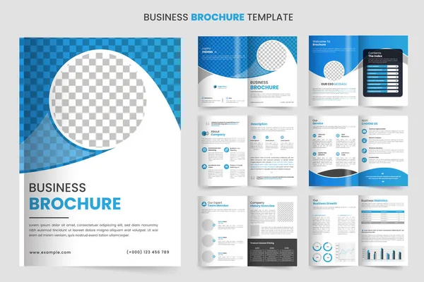 Stock vector company profile brochure design, minimal multipage business brochure template design, annual report, corporate company profile, editable template layout