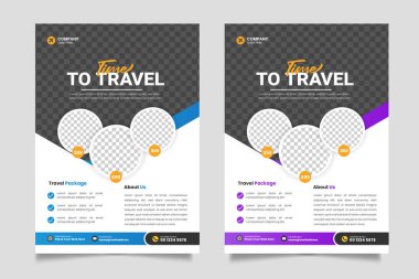 Seyahat broşürü tasarımı şablonu ve seyahat acentasyonu şablonu tasarımı ile irtibat ve mekan detayları