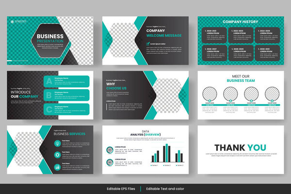 Vector corporate business presentation project proposal template, profile design, project report, corporate profile