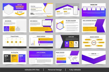 İş Slaytı Sunum Şablonu Tasarımı, 