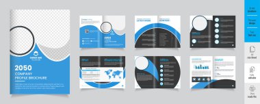 Profesyonel Şirket Profili Broşürü Tasarımı - 124; Modern & Yaratıcı İş Broşürü Şablonu