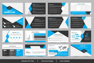 Şablon sunumu arkaplan tasarımı, Yaratıcı proje stratejisi düzeni tasarım ve servis sunum şablonunu gösterir
