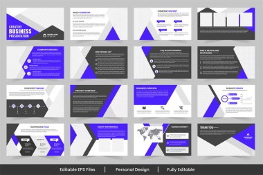Ticari asgari slayt sunum şablonu, Yaratıcı proje strateji düzeni tasarım ve servisi gösterir  