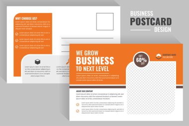 Modern & Profesyonel Kurumsal Kartpostal Şablonu Tasarımı