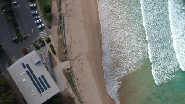 Great Ocean Road Scenic Surfers Beach Drone Imágenes Tomadas Victoria — Vídeo de stock