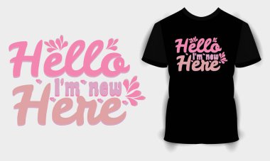 Bebek SVG t-shirt tasarımı diyor. Bebek için hediye tişörtü. Bebek için hediye tişörtü.