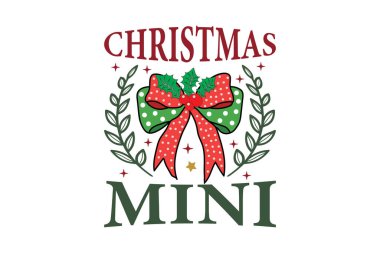 Noel Coquette Bow EPS tişört tasarımı