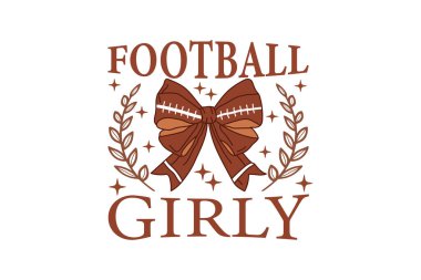 Touchdown Sezon Coquette Bow Game Day EPS Tişört Tasarımı