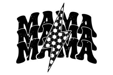 Mama Coquette Bow Game Day EPS Tişört Tasarımı