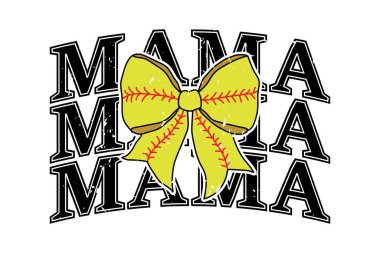 Mama Coquette Bow Game Day EPS Tişört Tasarımı