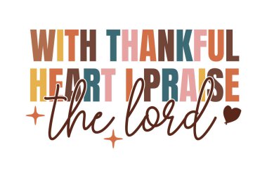 Sonbahar & Şükran Günü, Hıristiyan SVG tişört tasarımı