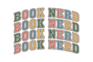 Book Lover SVG tipografi tişört tasarımı