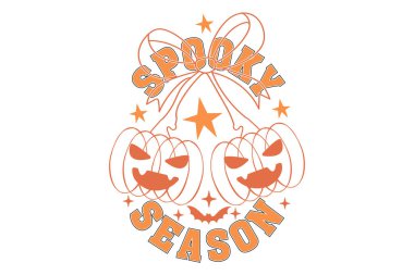 Ürkütücü Sezon EPS Cadılar Bayramı Balkabağı Tişörtü Tasarımı