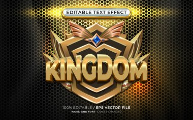 Düzenlenebilir Metin Efektiyle Zarif Altın Oyun Sıralama Rozeti