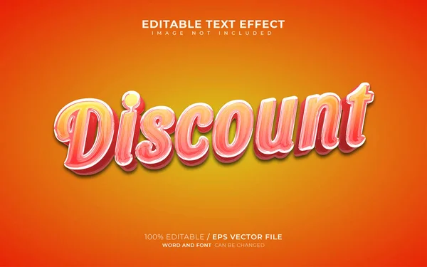 Discount Editable Text Effect — Wektor stockowy