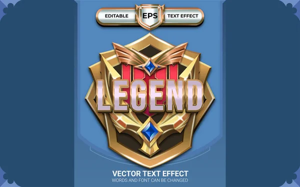 Нагрудный Знак Bloodbath Legend Achievement Game Badge Редактируемыми Текстовыми Эффектами — стоковый вектор