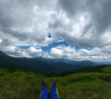 Dağların güzel manzarası