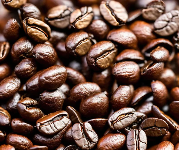 roasted coffee beans as a symbol for background. selective focus