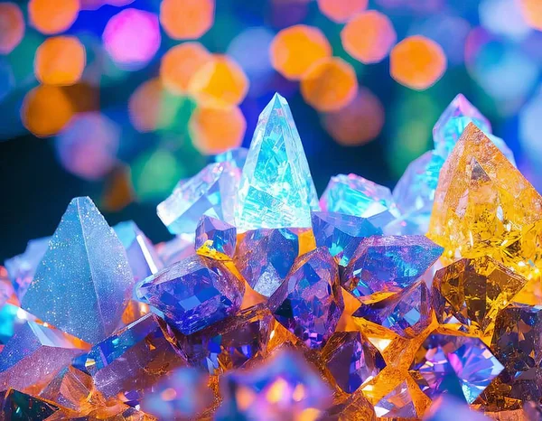close up of a group of precious stones