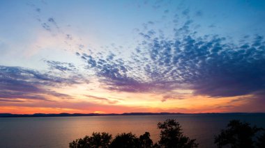 Günbatımı St. Lawrence Nehri Riviere du Loup