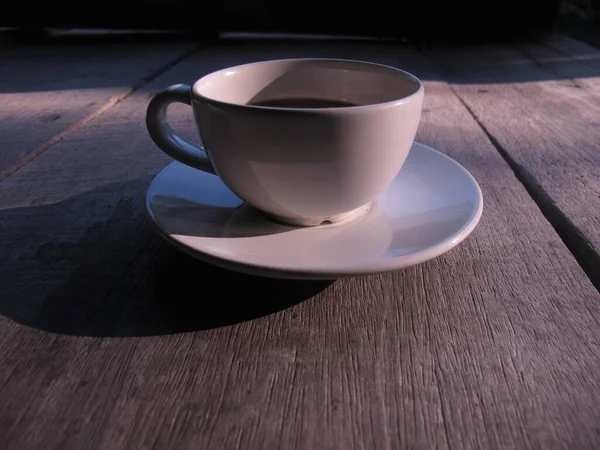 Eine Tasse Kaffee Latte Art — Stockfoto