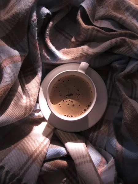 Tasse Heißen Kaffee Morgen — Stockfoto