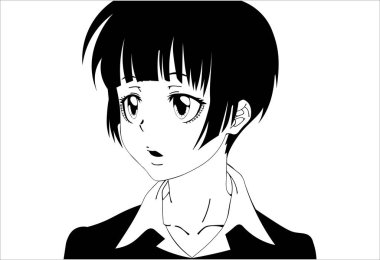 Psikopat Geçidi siyah-beyaz çizimi