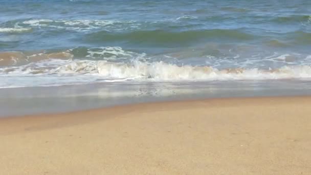 Холодні Штормові Хвилі Хмари Над Північним Морем Велика Хвиля Океану — стокове відео