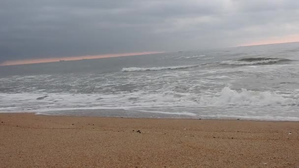 Zeegolf Beweging Looping Golf Golven Van Zee Prachtige Stranden Gedetailleerd — Stockvideo