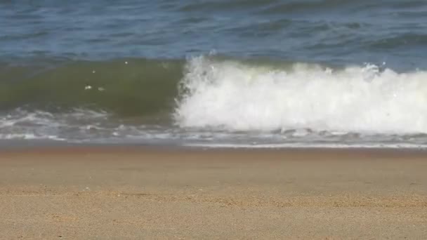 Холодні Штормові Хвилі Хмари Над Північним Морем Велика Хвиля Океану — стокове відео
