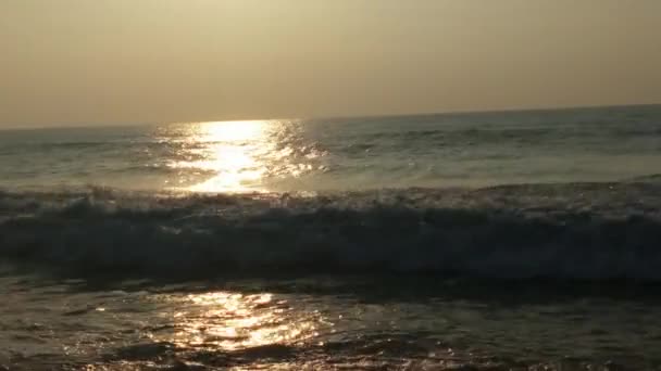 Dichtbij Zee Zandstrand Panoramisch Strandlandschap Inspireren Tropische Strand Zeegezicht Horizon — Stockvideo