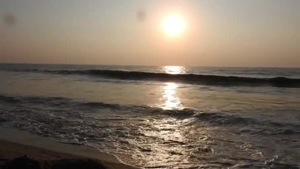 Fishing Boats Returning Home Sun Rising East Beach Puri Odisha — Stock Video
