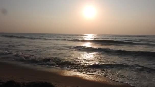 Halászhajók Hazatérnek Nap Keleten Kel Fel Puri Partjainál Odisha Ban — Stock videók