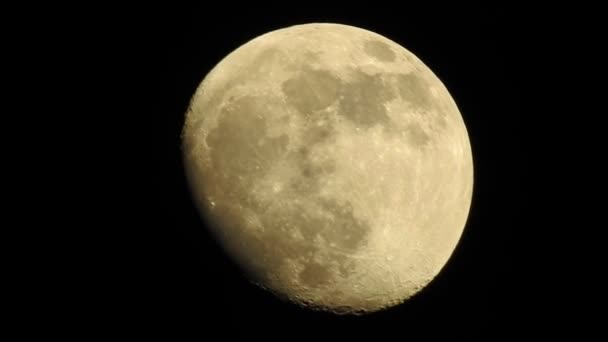 Повний Місяць Місячна Фаза Яка Відбувається Коли Місяць Повністю Освітлений — стокове відео