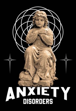 Anksiyete Bozukluğu Sokak Giyimi Tasarım Vektörü