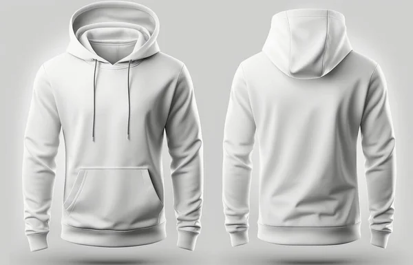 hoodie 3D render Blank male hoodie sweatshirt long sleeve