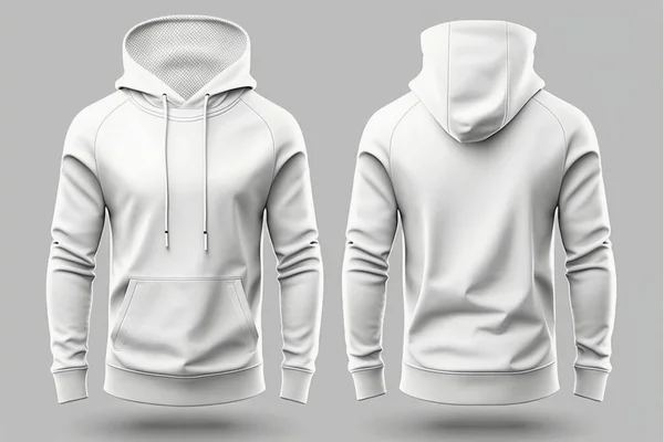 hoodie 3D render Blank male hoodie sweatshirt long sleeve