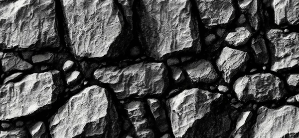 Black white stone texture. Rock surface. Close up.