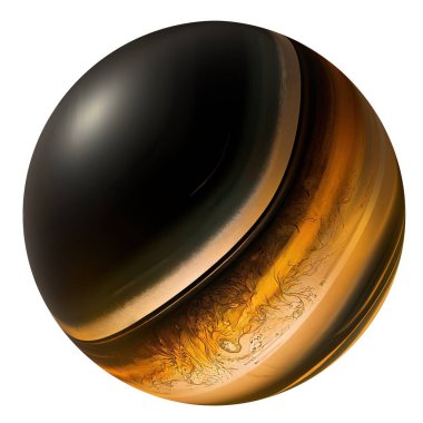 Gold patterned sphere geometry Abstract, dramatic, passionate, luxurious and exclusive isolated 3D rendering graphic design elemental background material. High quality 3d illustration