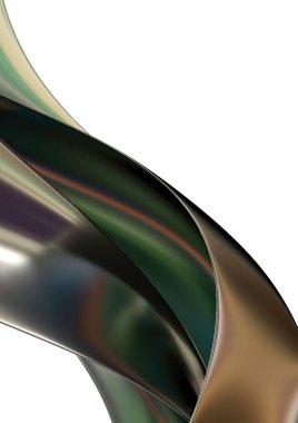 Dark gold corrugated, metal plate curtain Abstract, dramatic, modern, luxurious and exclusive 3D rendering graphic design element background material High quality 3d illustration.