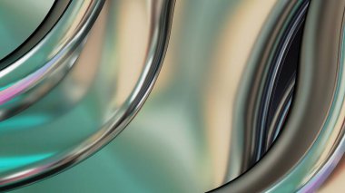 Beautiful left to right Bezier lines in cyber pink abstract, dramatic, modern, luxurious and exclusive 3D rendering graphic design element backgrounds. High quality 3d illustration