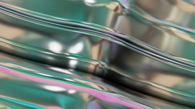 cyber pink metal plate in the shape of a mountainous waveform flowing from top right to bottom left abstract, dramatic, modern, luxurious and exclusive 3D rendering graphic design element 