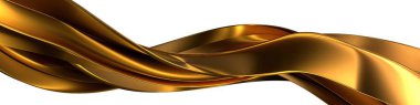 Golden organic and fractal metal curve abstract dramatic modern luxury luxury 3D rendering graphic design elements backgrounds High quality 3d illustration.