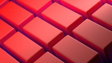 Red orderly lined organic textured squares Abstract, dramatic, modern, luxury and classy 3D rendering graphic design element background material High quality 3d illustration.